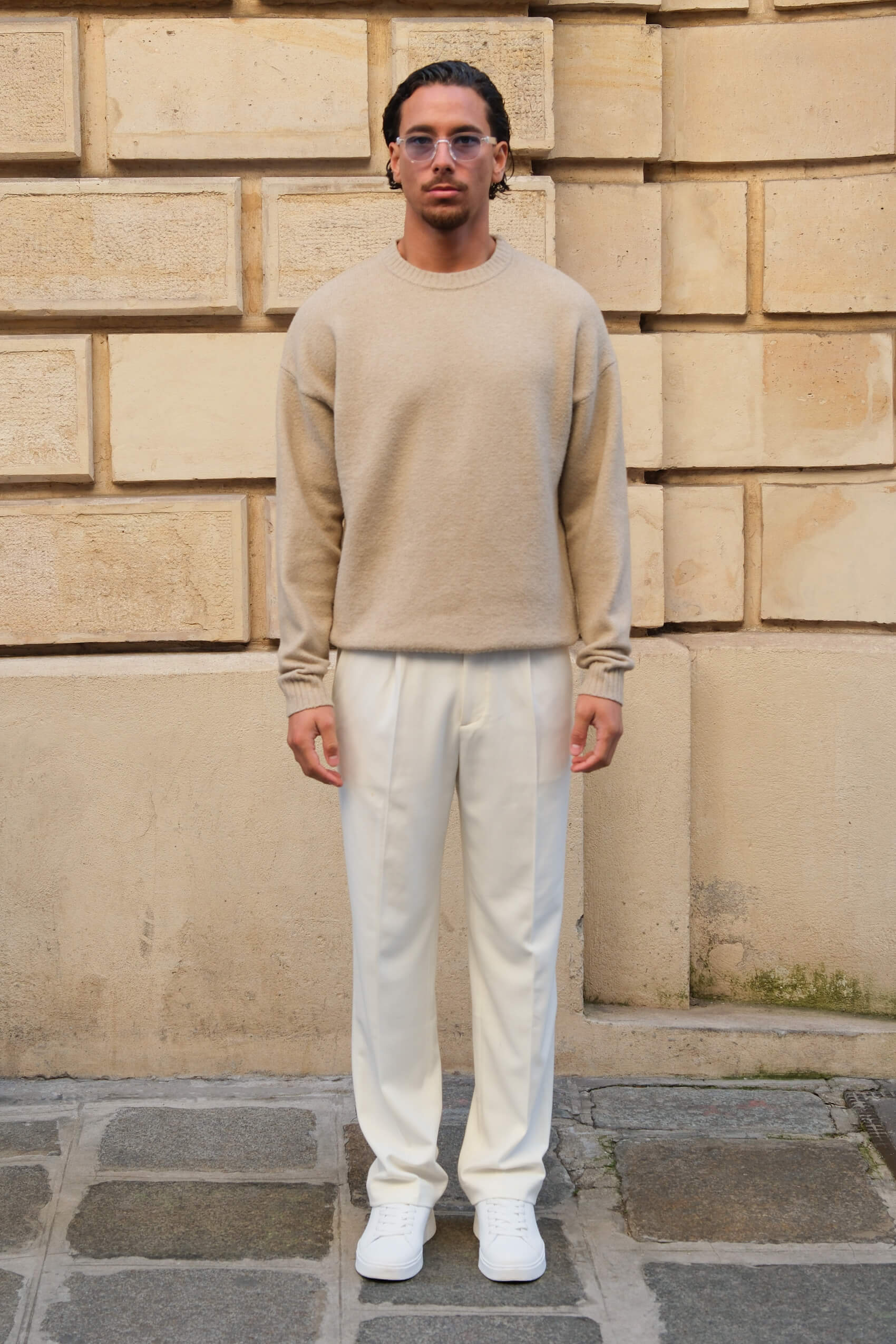 Brixton sweater - Beige melee