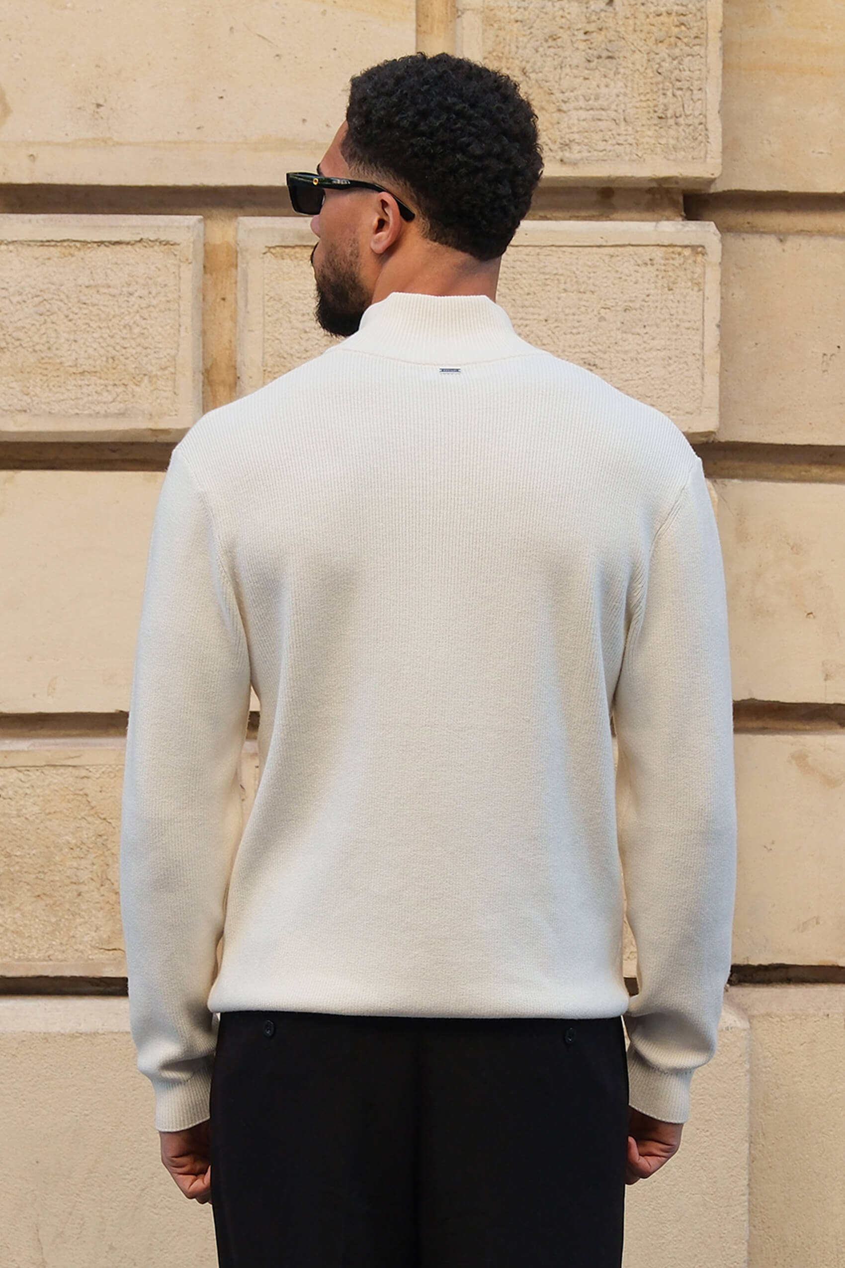 Armada half zip - Ecru