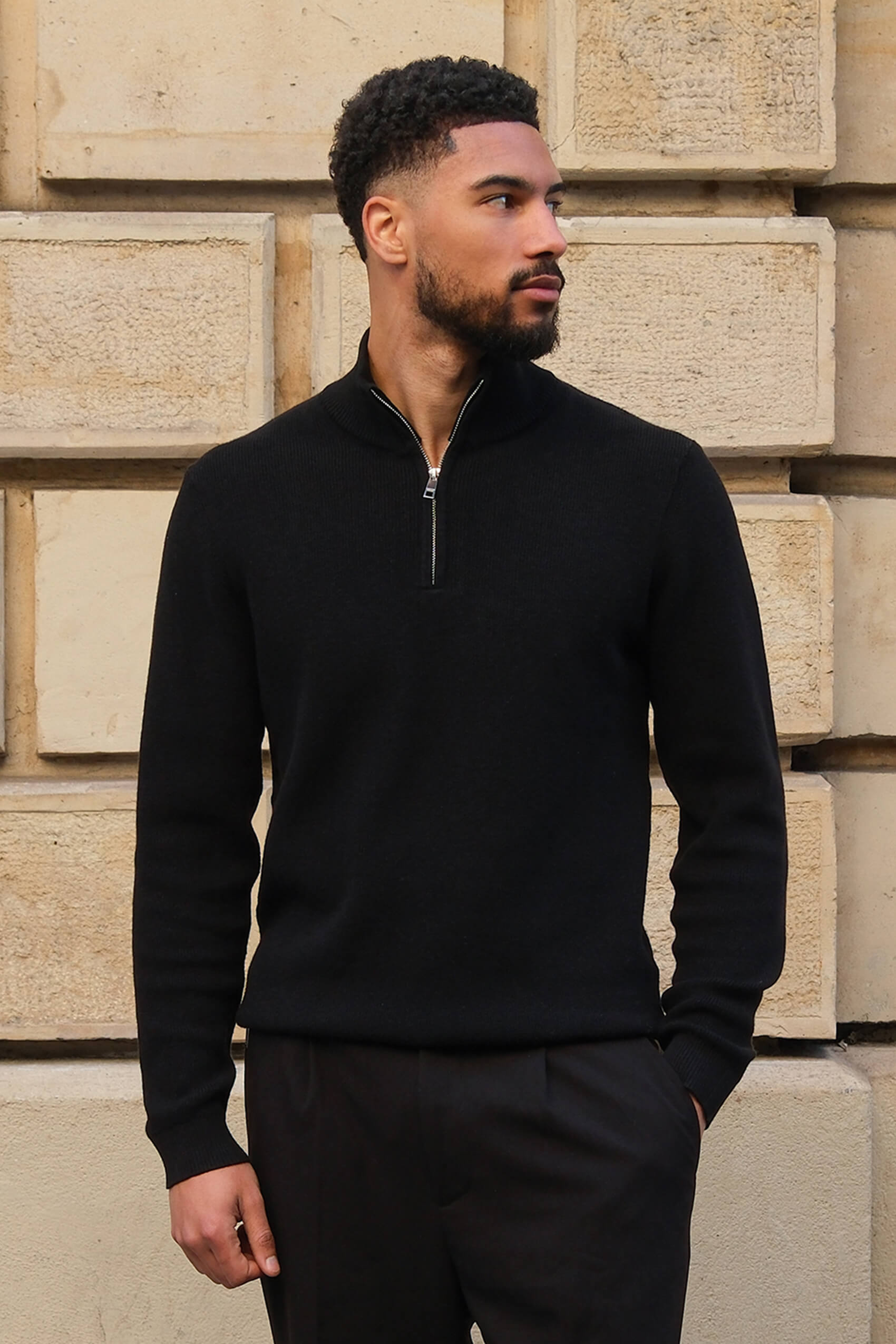 Armada half zip - Black