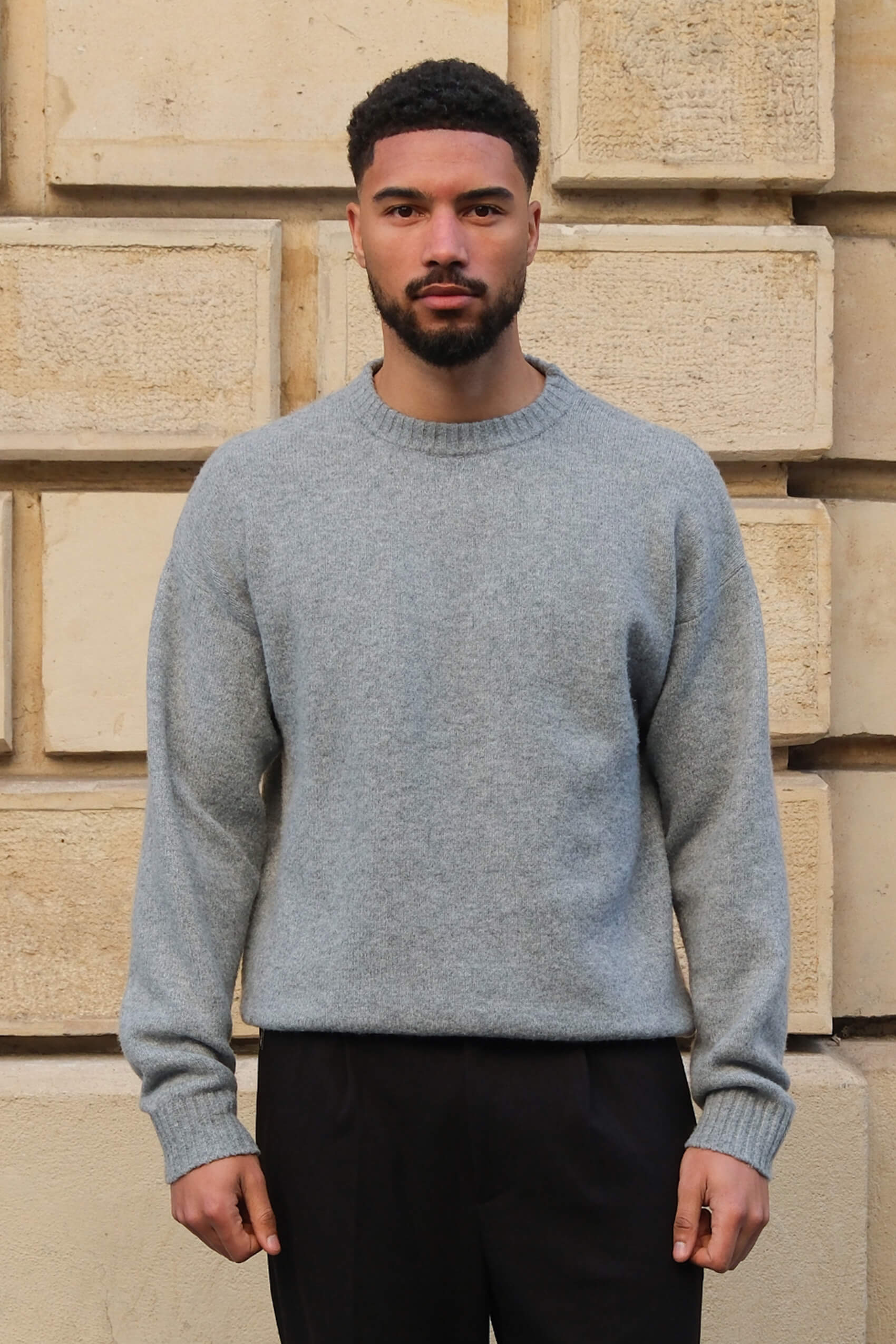 Brixton sweater - Grey melee