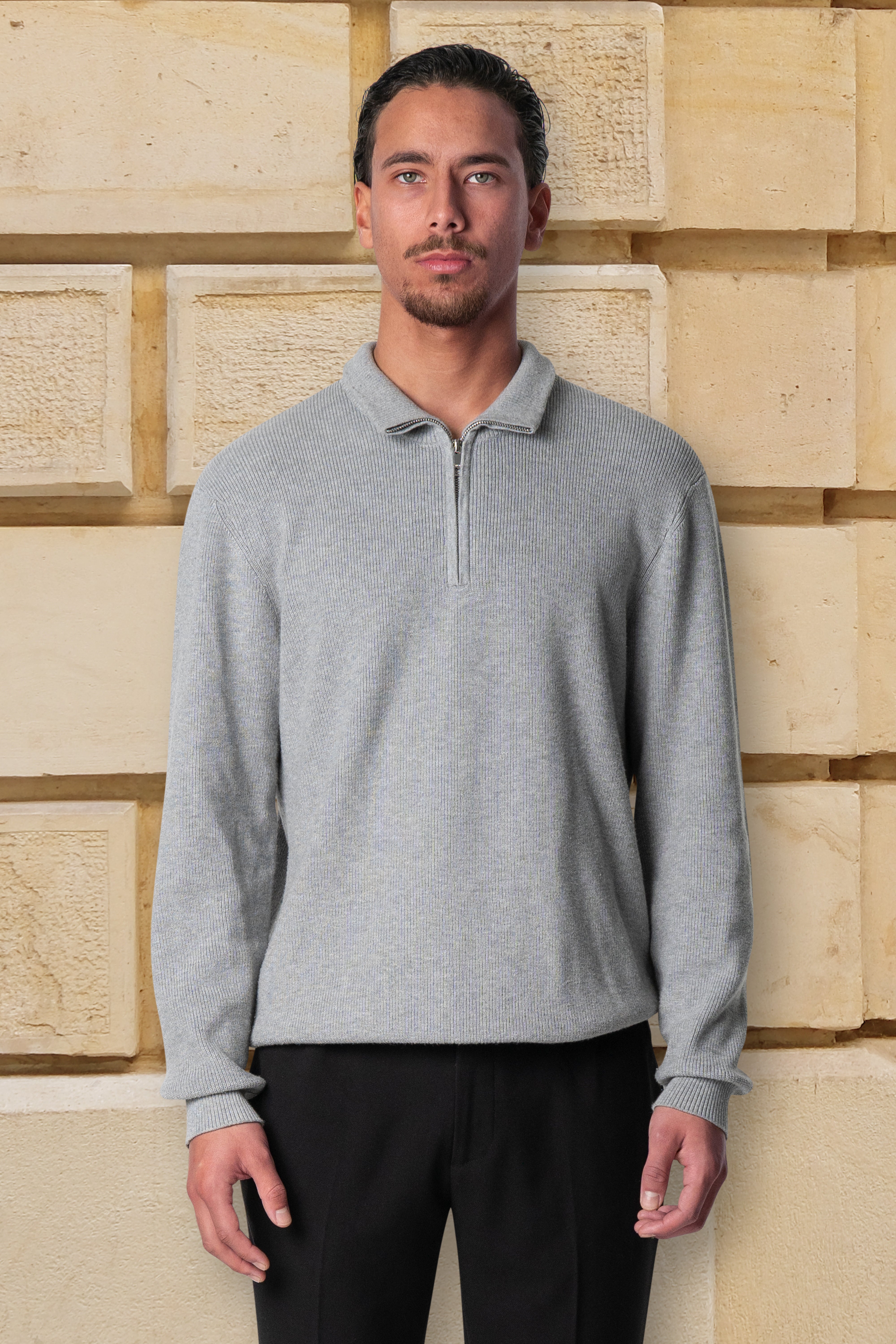 Armada half zip - Grey melee