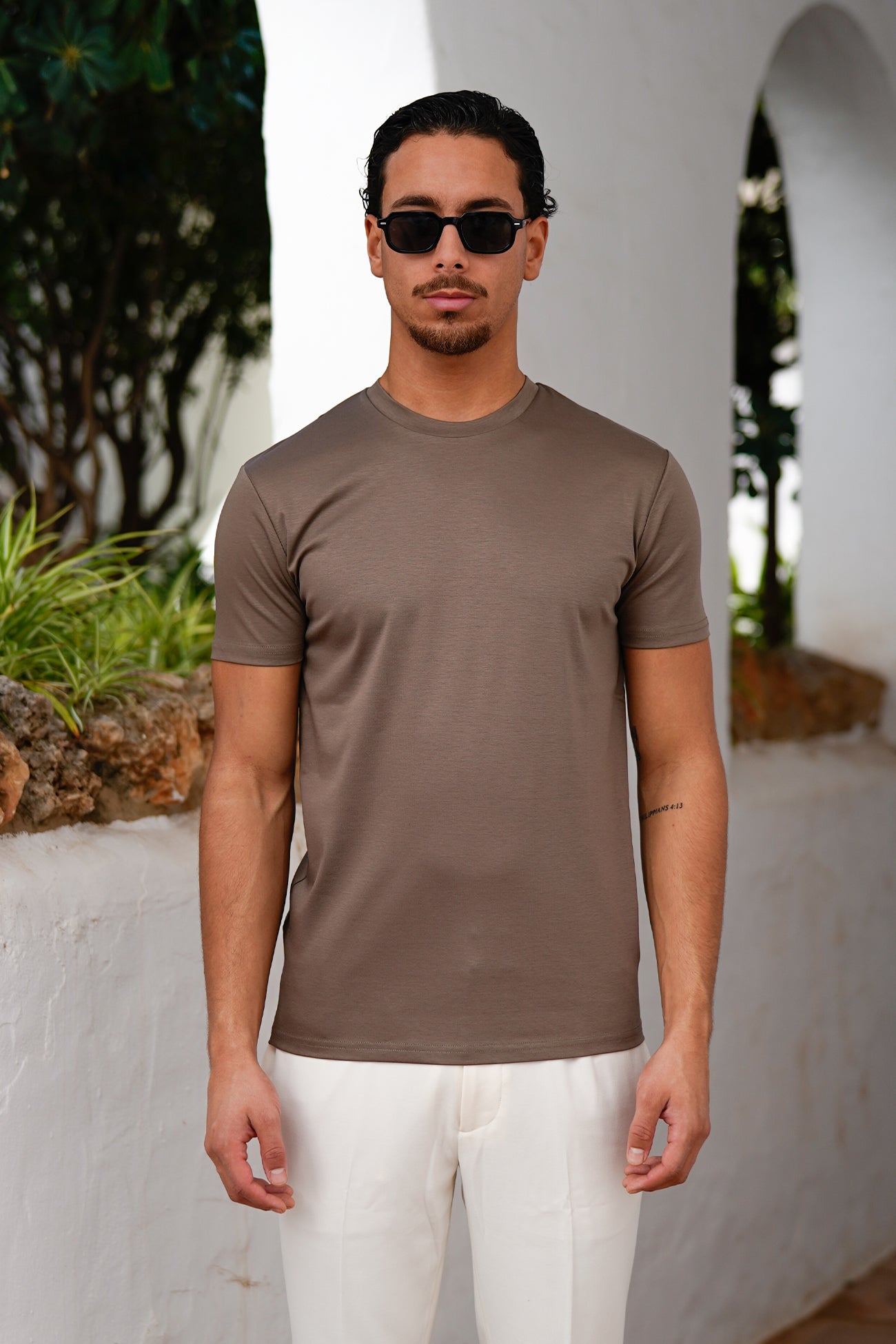 Maritime T-shirt - Taupe