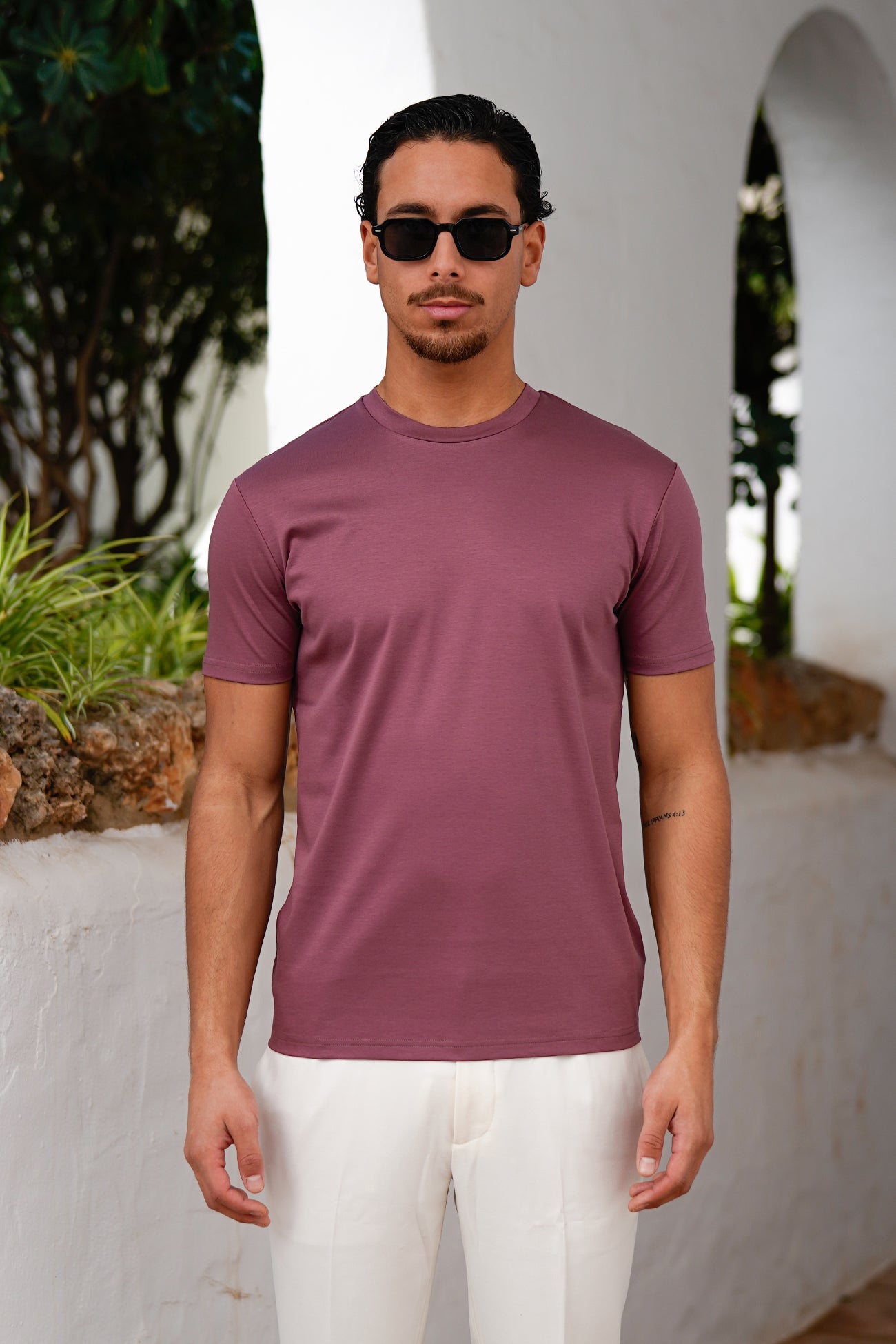 Maritime T-shirt - Red wine